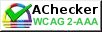 AChecker accessibility checker compliance: WCAG 2.0 (Level AAA)